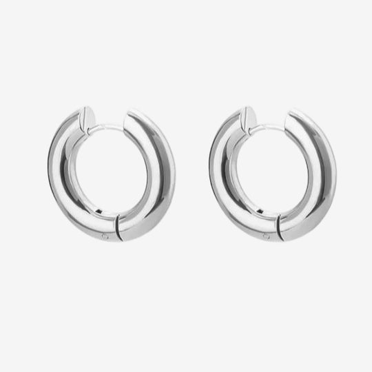 Bold Silver Hoop