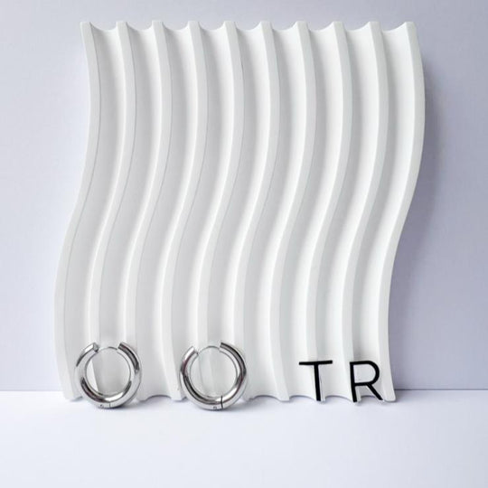 Bold Silver Hoop